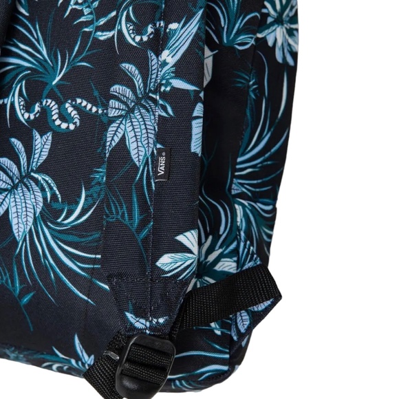 🎒SCHOOL SALE🎒Vans Old Skool H2O Backpack Black Flower Laptop Bag VN0A5E2S0ZB - Picture 5 of 10